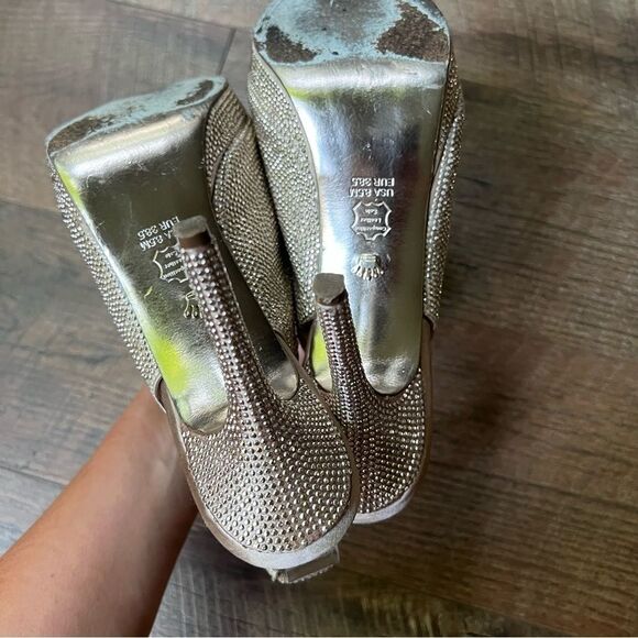 stilettos Nina New York High Heels //
Nina Gold Glitter Stilettos heels Sz 8.5 - Picture 10 of 16